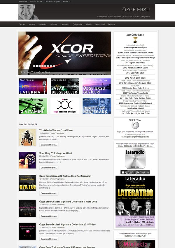 ozge.ersu.net Web Tasarımı